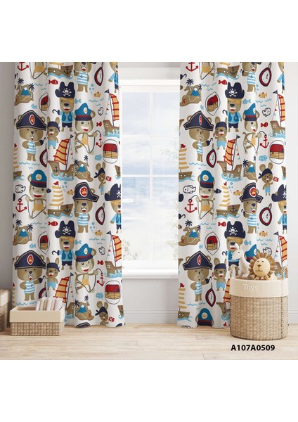 Dijital Baskılı Fon Perde Iki Kanat