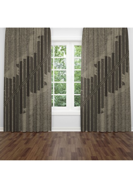 Dijital Baskılı Fon Perde Iki Kanat