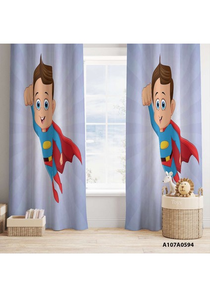 Dijital Baskılı Fon Perde Iki Kanat