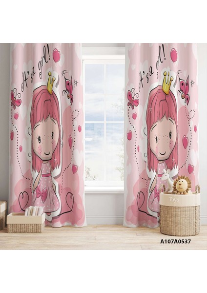 Dijital Baskılı Fon Perde Iki Kanat