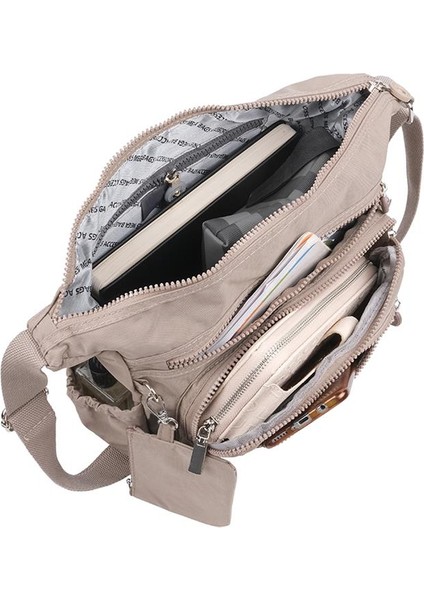 213 Klinkır Kaliteli Kumaş Bayan Çapraz Omuz Çantası Bej fırsatları