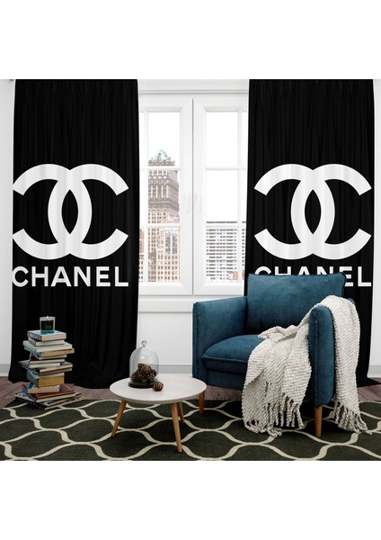 Dijital Baskılı Fon Perde Iki Kanat