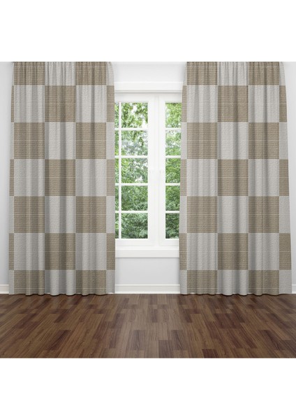 Dijital Baskılı Fon Perde Iki Kanat