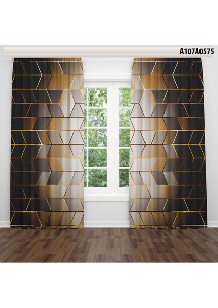 Dijital Baskılı Fon Perde Iki Kanat