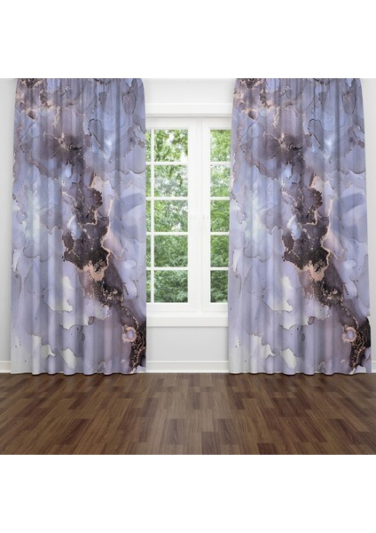 Dijital Baskılı Fon Perde Iki Kanat