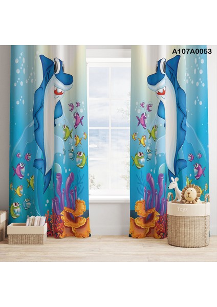 Dijital Baskılı Fon Perde Iki Kanat