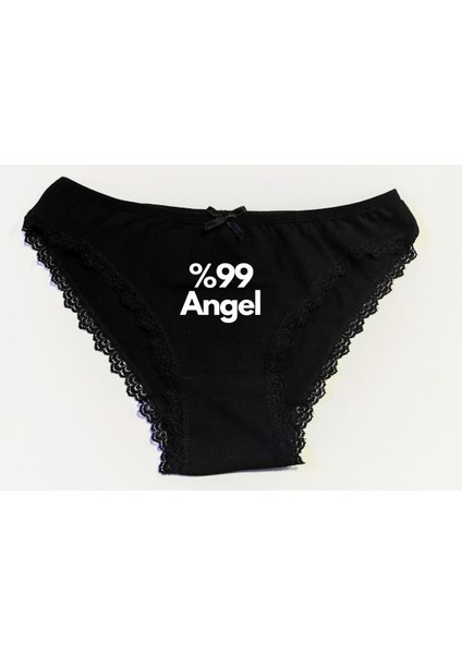 Angel Yazılı Baskılı Kadın Külot