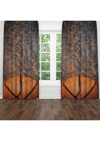 Dijital Baskılı Fon Perde Iki Kanat