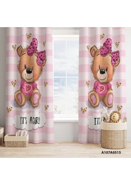 Dijital Baskılı Fon Perde Iki Kanat