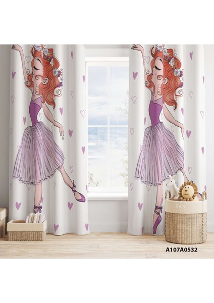 Dijital Baskılı Fon Perde Iki Kanat