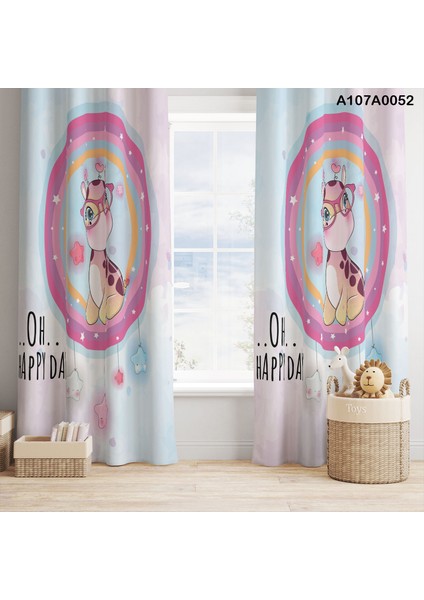 Dijital Baskılı Fon Perde Iki Kanat