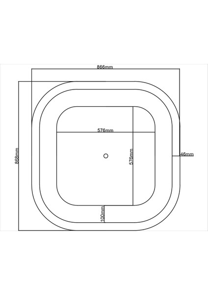 Lamba Tavan Göbeği 135-Kare-Oval-Dış-Cıtalı