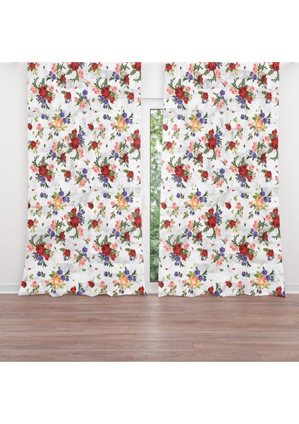 Dijital Baskılı Fon Perde Iki Kanat