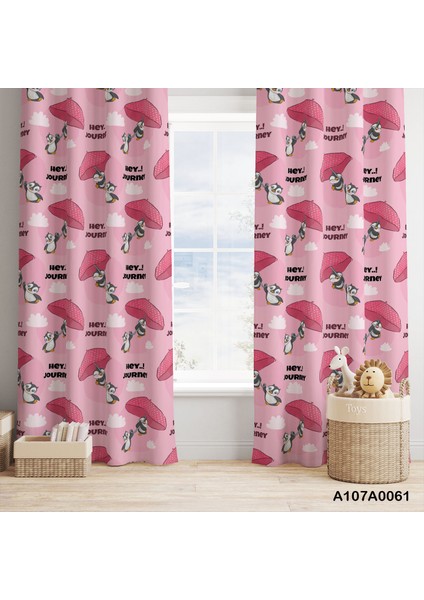 Dijital Baskılı Fon Perde Iki Kanat