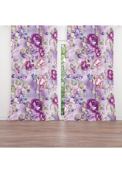 Dijital Baskılı Fon Perde Iki Kanat