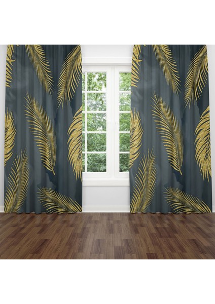 Dijital Baskılı Fon Perde Iki Kanat