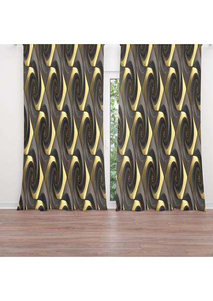 Dijital Baskılı Fon Perde Iki Kanat