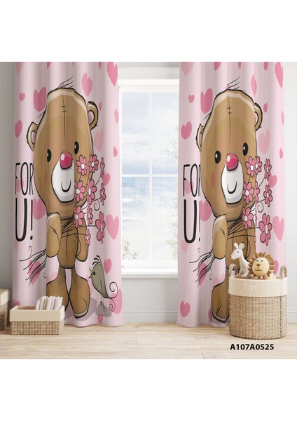 Dijital Baskılı Fon Perde Iki Kanat