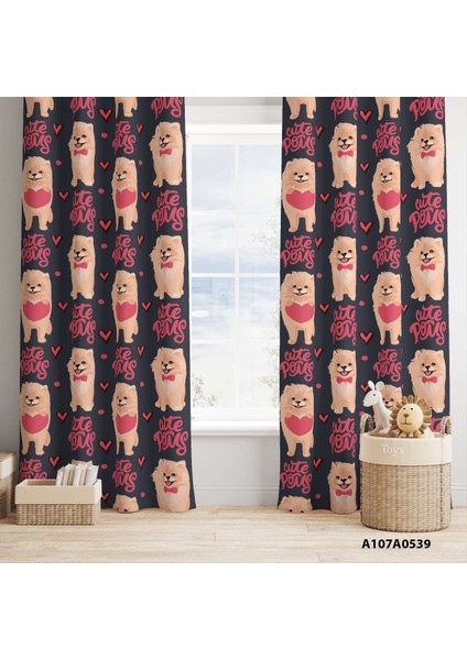 Dijital Baskılı Fon Perde Iki Kanat