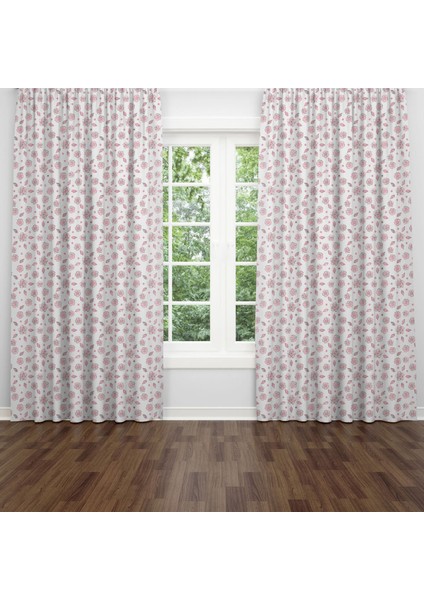 Dijital Baskılı Fon Perde Iki Kanat