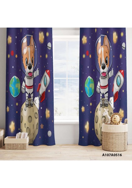 Dijital Baskılı Fon Perde Iki Kanat