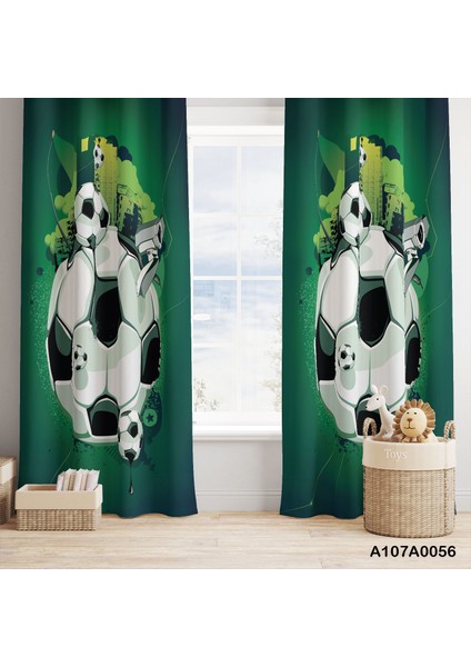 Dijital Baskılı Fon Perde Iki Kanat