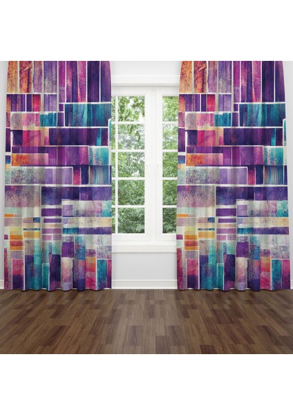 Dijital Baskılı Fon Perde Iki Kanat