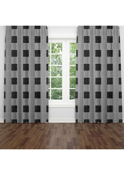 Dijital Baskılı Fon Perde Iki Kanat