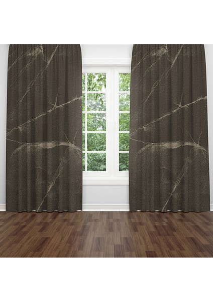 Dijital Baskılı Fon Perde Iki Kanat