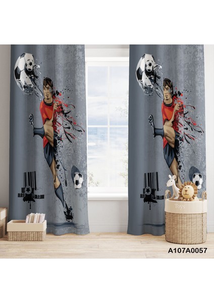 Dijital Baskılı Fon Perde Iki Kanat