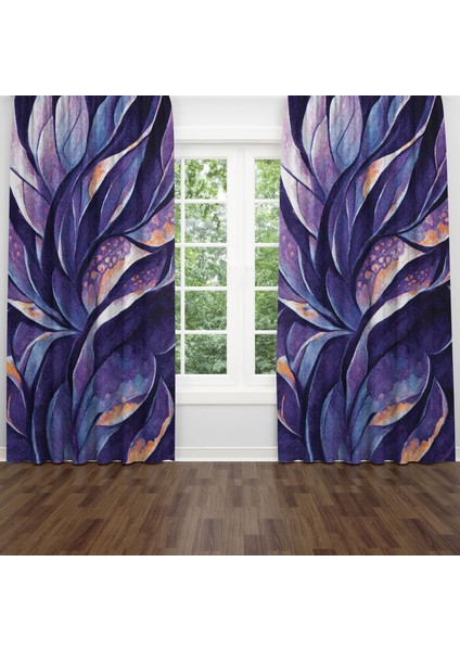 Dijital Baskılı Fon Perde Iki Kanat