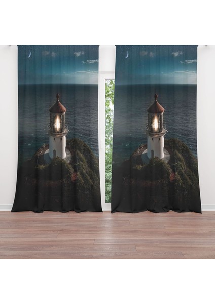 Dijital Baskılı Fon Perde Iki Kanat