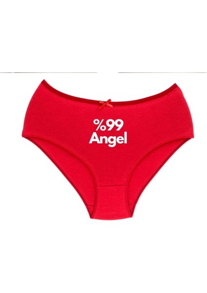 Angel Yazılı Baskılı Kadın Külot