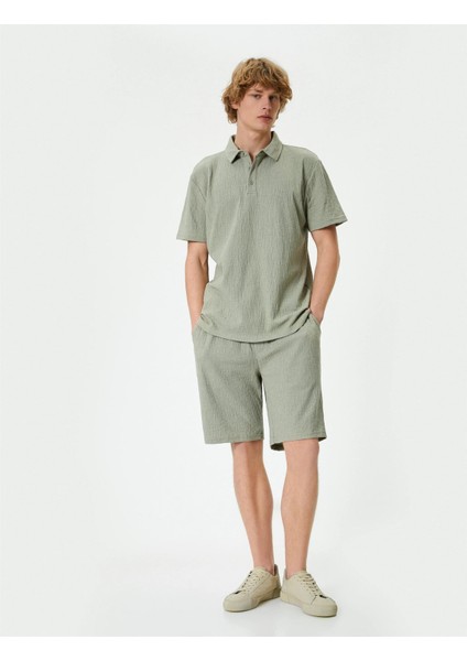 4SAM10001MK Mnt Mınt Erkek Pamuk Jersey Kısa Kollu Polo Yaka Basıc T-Shırt fiyatları