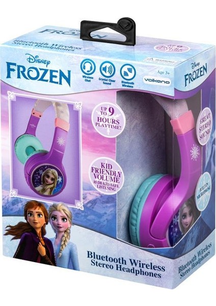 DY-9944-FZ Disney Frozen Karlar Ülkesi Anna Elsa Mikrofonlu Kablosuz Çocuk Kulaklığı