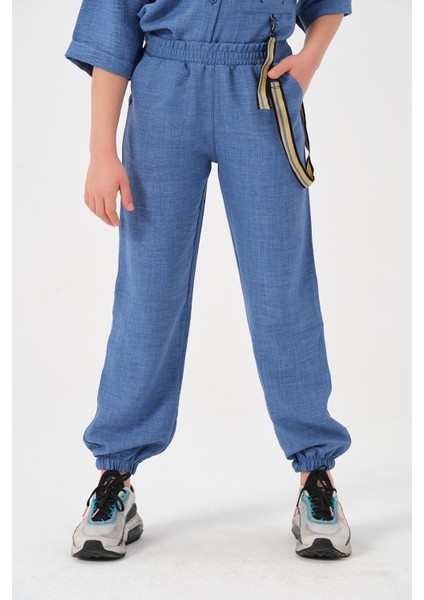 Genç Kız Çocuk Aksesuar Detaylı Jogger Pantolon fırsatları