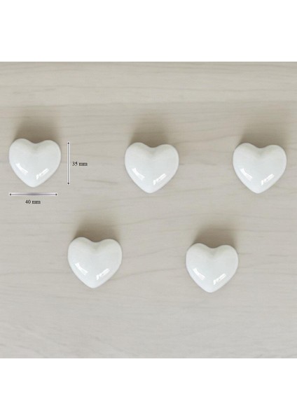 5 Adet Modern Kalp Kulp Bebek Çocuk Genç Odası Çekmece Dolap Mobilya Kulbu