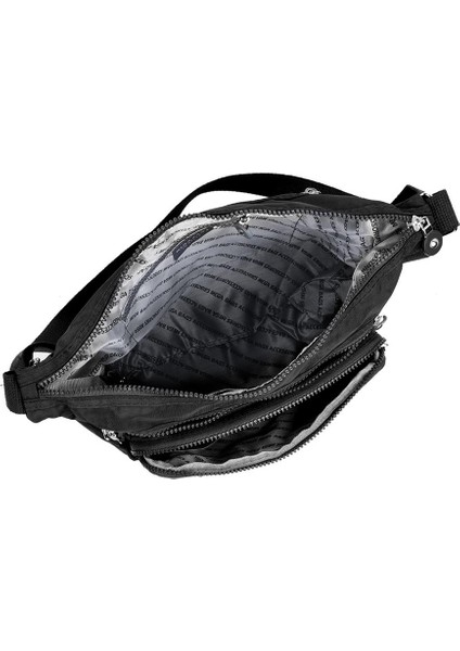 213 Klinkır Kaliteli Kumaş Bayan Çapraz Omuz Çantası Siyah fırsatları