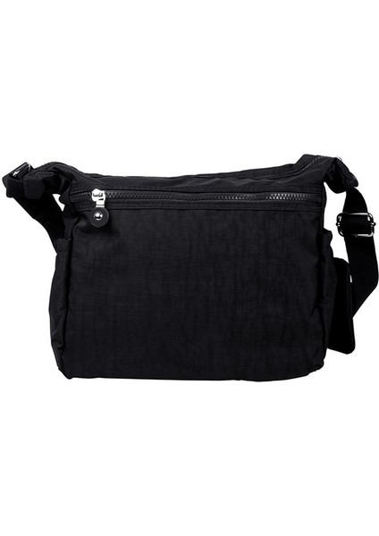 213 Klinkır Kaliteli Kumaş Bayan Çapraz Omuz Çantası Siyah indirimleri