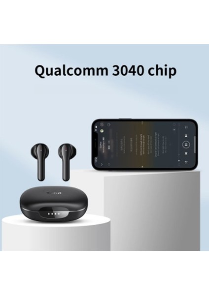 FlyBuds Siyah C2 Güçlü Stereo Ses Qualcomm QCC3040Kablosuz 5.2 Bluetooth Kulak İçi Kulaklık