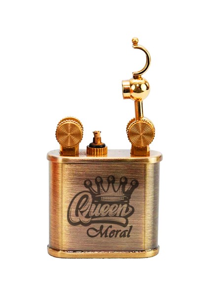 Gazlı Fitilli Çakmak Kişiye Özel Isimli Zorro Çakmak Queen Tasarımlı