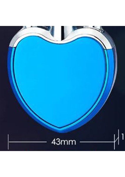 Kalp Şeklinde Kişiye Özel Isimli Çakmak Metal Turbo Alev Unicorn Tasarımlı
