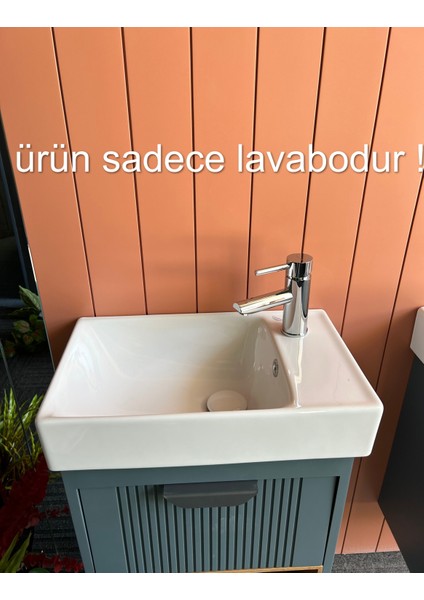 Cerastyle Sharp Mini 25 x 50 cm Dolap Uyumlu Lavabo Sağ ve Sol Seçenekli