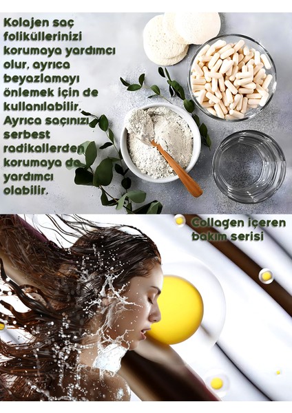 Saç Bakım Iksiri Collagen Care Seti, Şampuan, Saç Kremi, Saç Serumu, Saç Maskesi