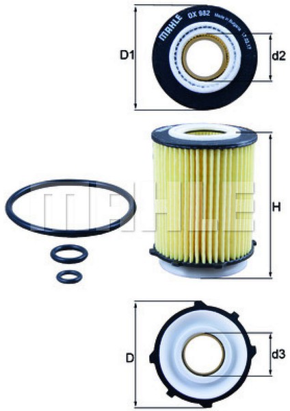 Yağ Filtresi Mercedes A Seri W176 A180-A200-A250-B Seri W246 B180-B200-B220-B250-C Seri C180-C200 27053