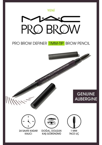 Pro Brow Definer Tip Brow Pencil - Genuine Aubergine 1 mm