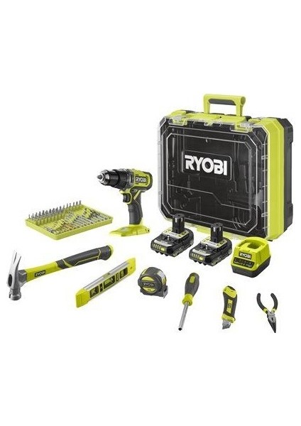 Ryobı 18V Akülü Darbeli Matkap Set RPD18-2C20TAH 5133005813