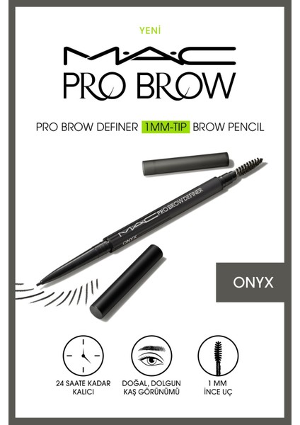 Pro Brow Definer Tip Brow Pencil - Onyx 1 mm