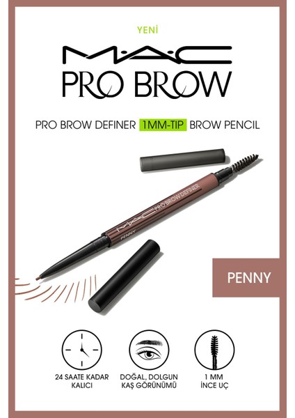 Pro Brow Definer Tip Brow Pencil - Penny 1 mm