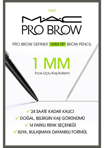 Pro Brow Definer Tip Brow Pencil - Penny 1 mm modelleri